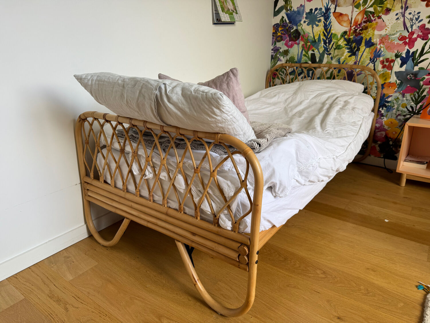Rattan children's bed