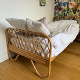 Rattan children's bed