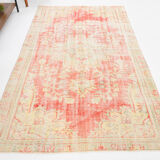 5x8 Pale Red & Cream Vintage Area Rug, 153x256Cm