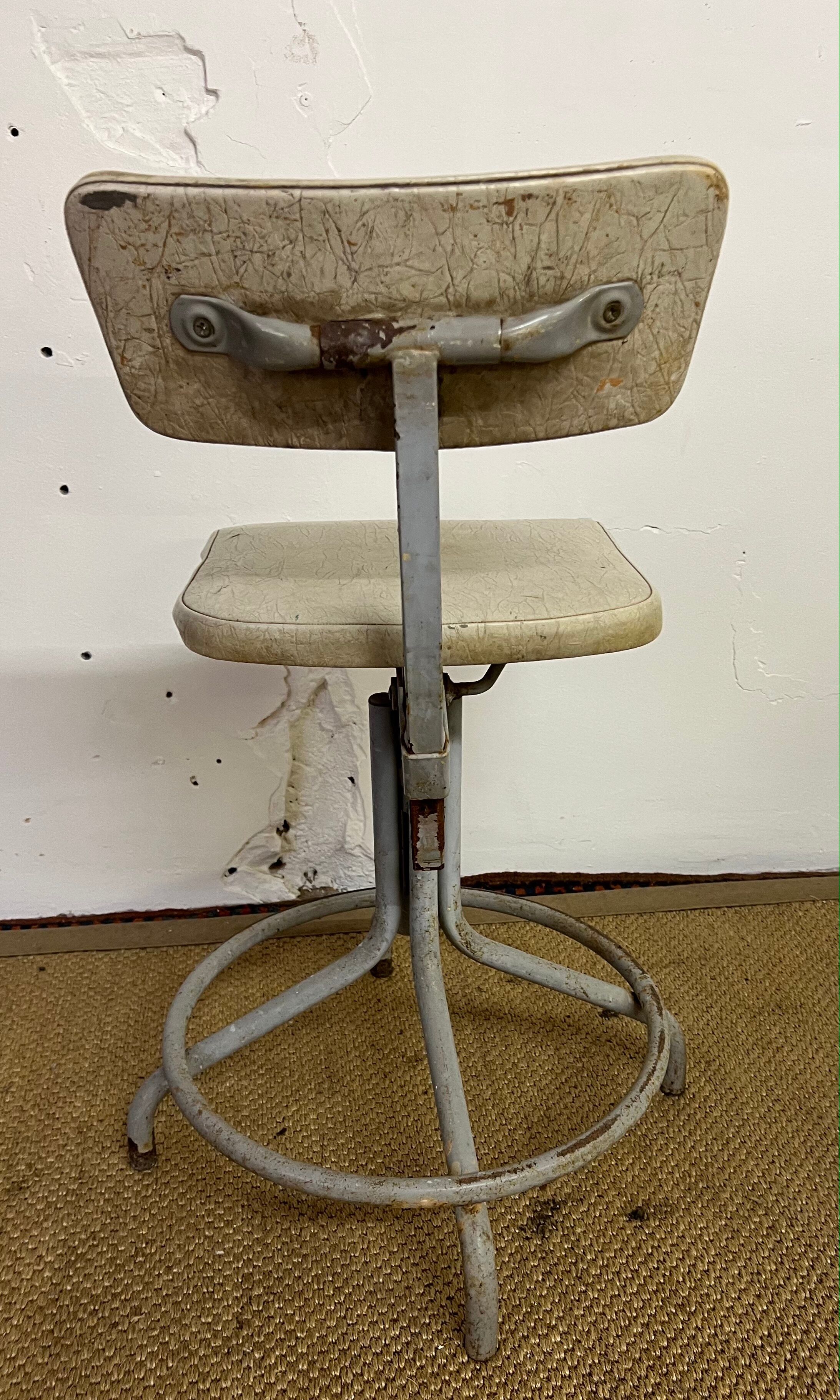 Old industrial workshop chair