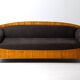 Geometric Art Nouveau sofa, Sweden 1920s