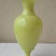 Yellow opaline vase