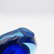 Large Murano Vase Flavio Poli Sommerso Blue Cobalt Turquoise 31.5cm