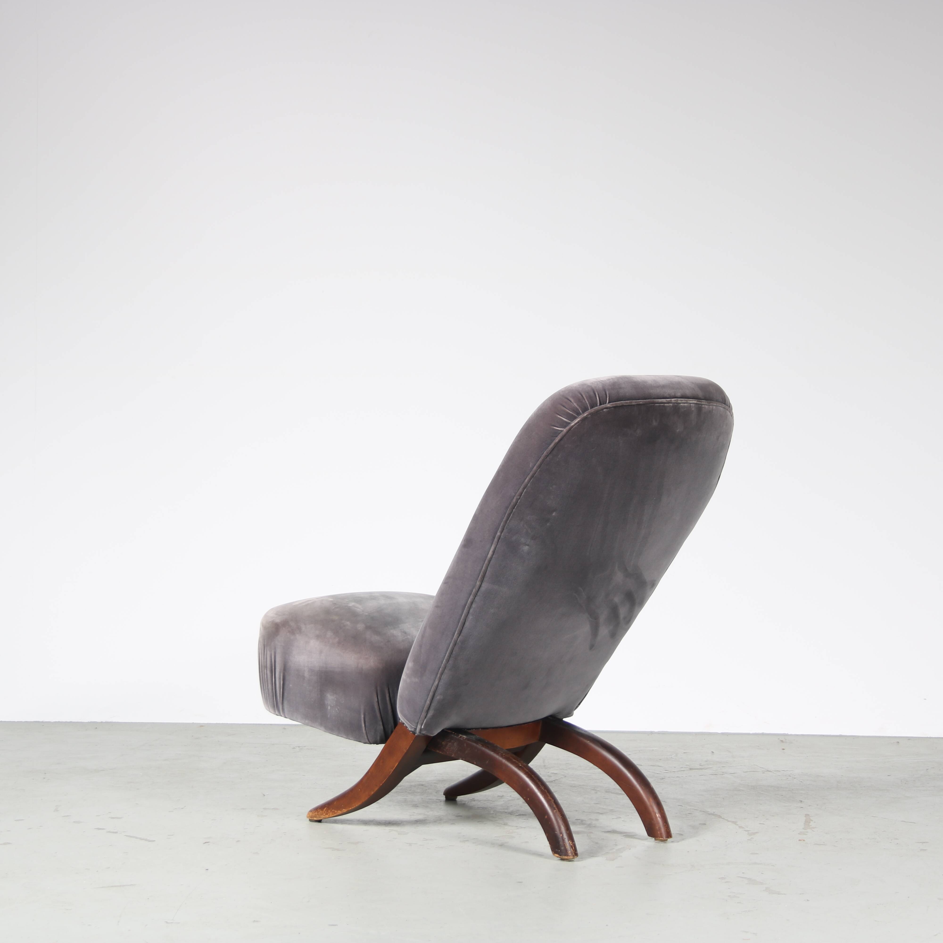 1950s “Congo” Chair by Theo Ruth for Artifort, Netherlands