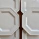 6 vintage octagonal pearl-edged porcelain dessert plates - Johnson Brothers