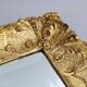 1940s Italian Mirror in Golden Wood Frame