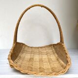 Woven rattan basket