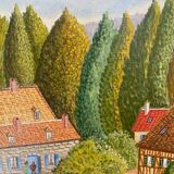Naive painting Normandy Bouquet