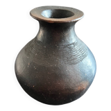 African black clay vase