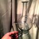 Daum nancy liqueur service 1930s 1940s 8 glasses and a smoke color carafe