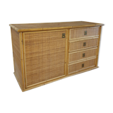 Rattan sideboard by Dal Vera