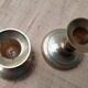 Duo of brass candlesticks