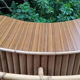 1950s bamboo and rattan tiki bar