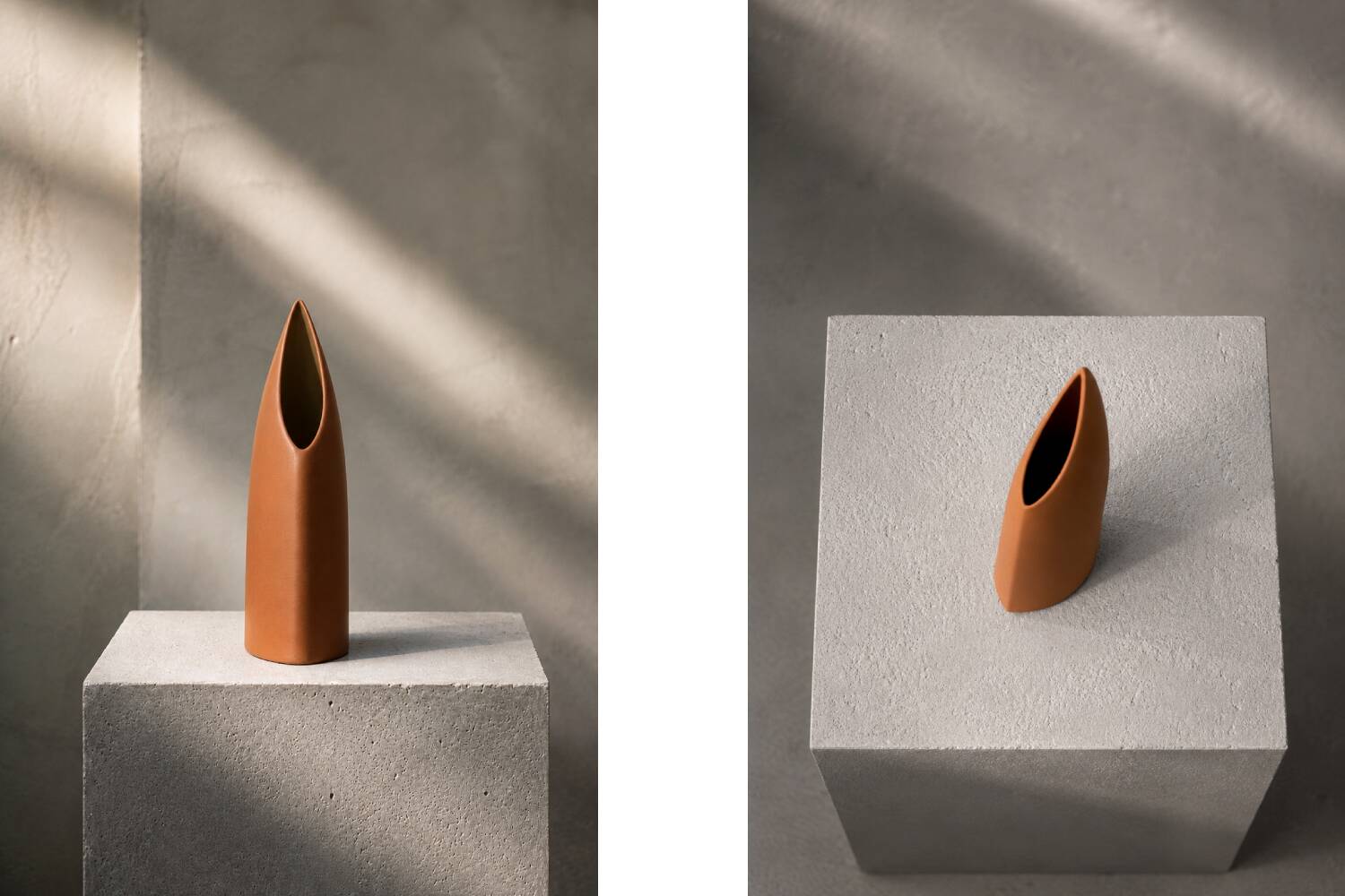 Mid-Century German Modern Stoneware Brick Red Vase from Asa Selection, 1980