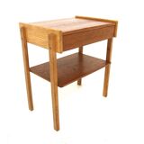 Scandinavian teak and oak bedside table, Sweden, 1960