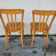 Pair of monobloc bistro chairs