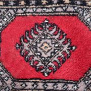 Vintage carpet Uzbek Bukhara handmade 63cm x 103cm 1970s