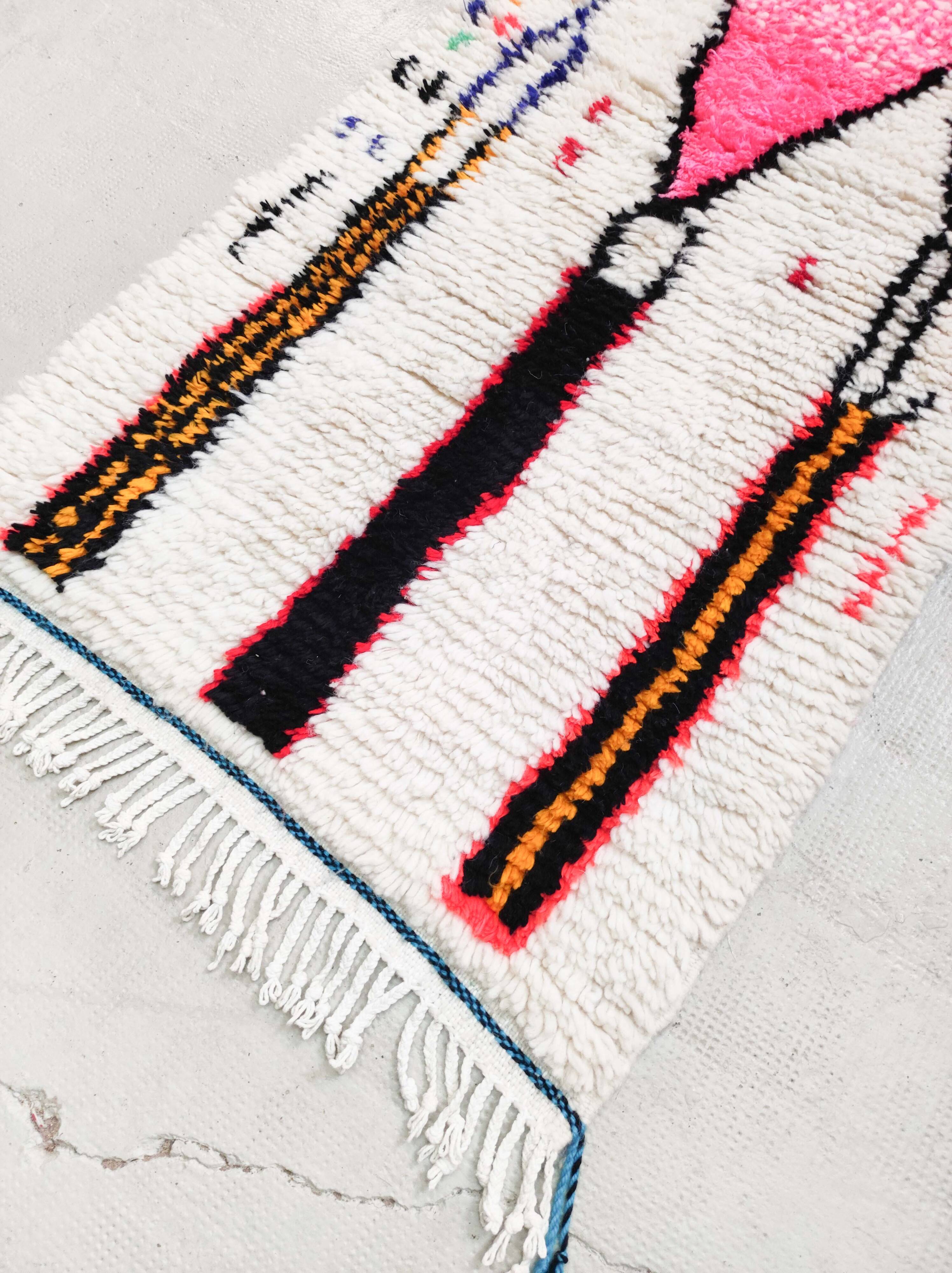 Moroccan Berber carpet Azilal new hallway 2.92x0.66m