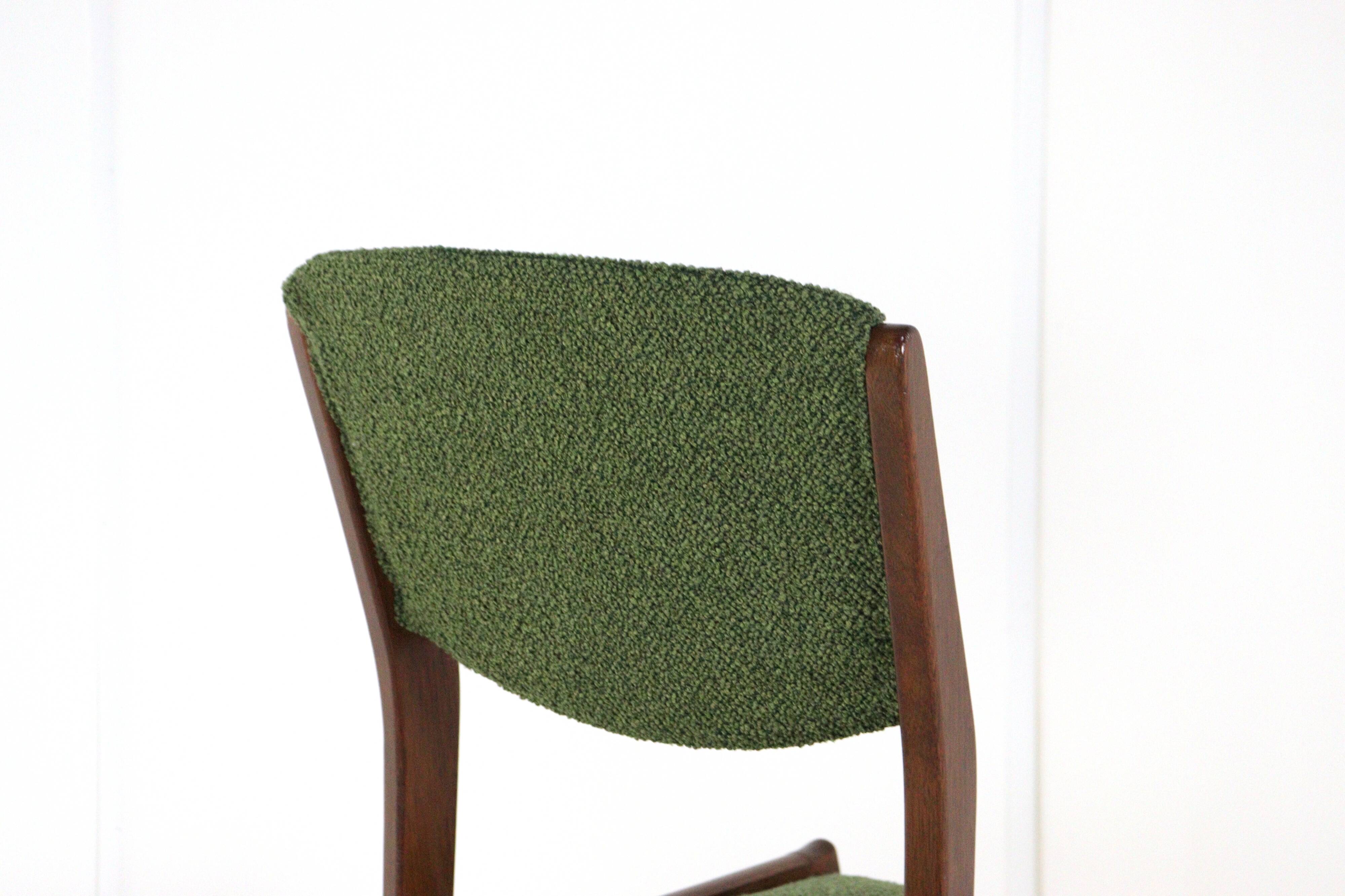 vintage teak Dining chair 'Raamdonksveer' new upholstery