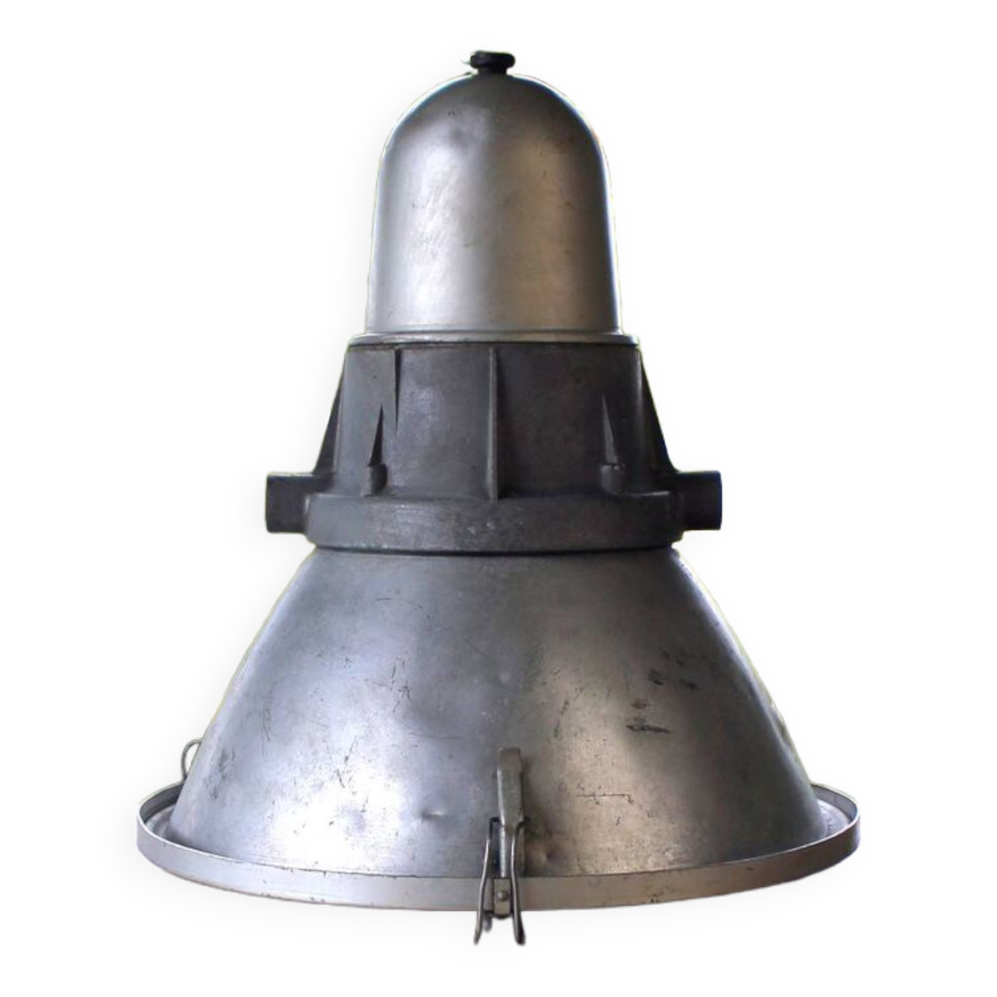Large vintage industrial light fixture pendant light
