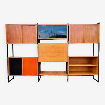 High modular sideboard G.FRYDMAN vintage 1950s-70s