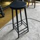 Tabouret haut noir