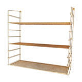 Brass gold metal wall shelf