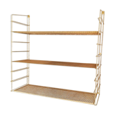 Brass gold metal wall shelf