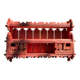 Vintage painted wood shelf