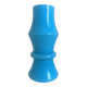 Vintage Italian opaline glass vase from Empoli, turquoise blue, 1960s.