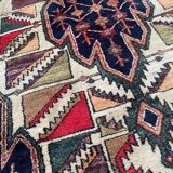Handmade ancient Persian mazlaghan carpet