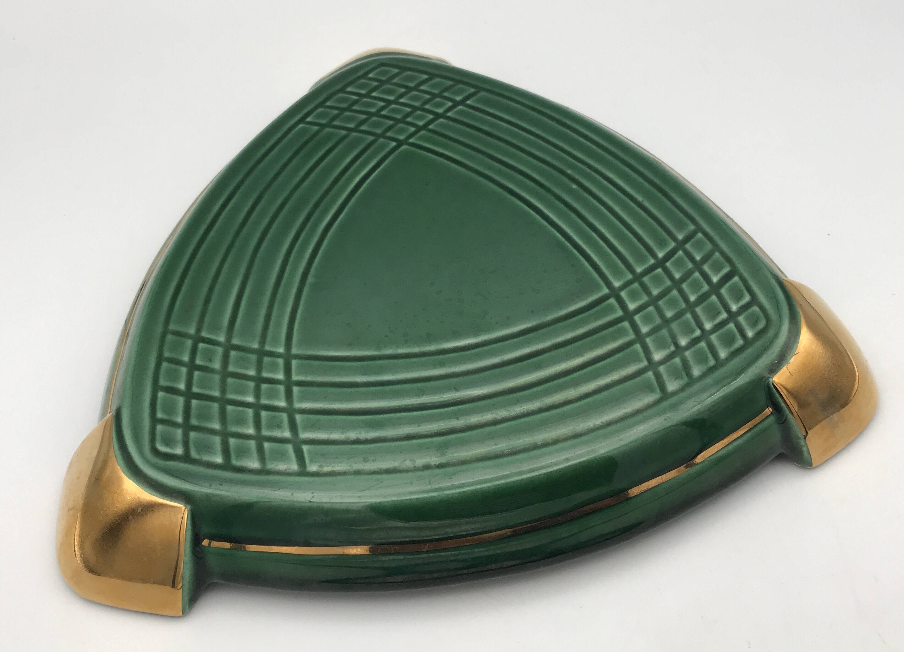 Set of 3 ART CERAMIC TRIVETS and BOTTLES by Poët Laval