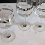 Verres à pied art déco