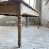 2m walnut drapery farmhouse table