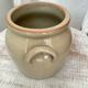 Grease pot or stoneware salt pan
