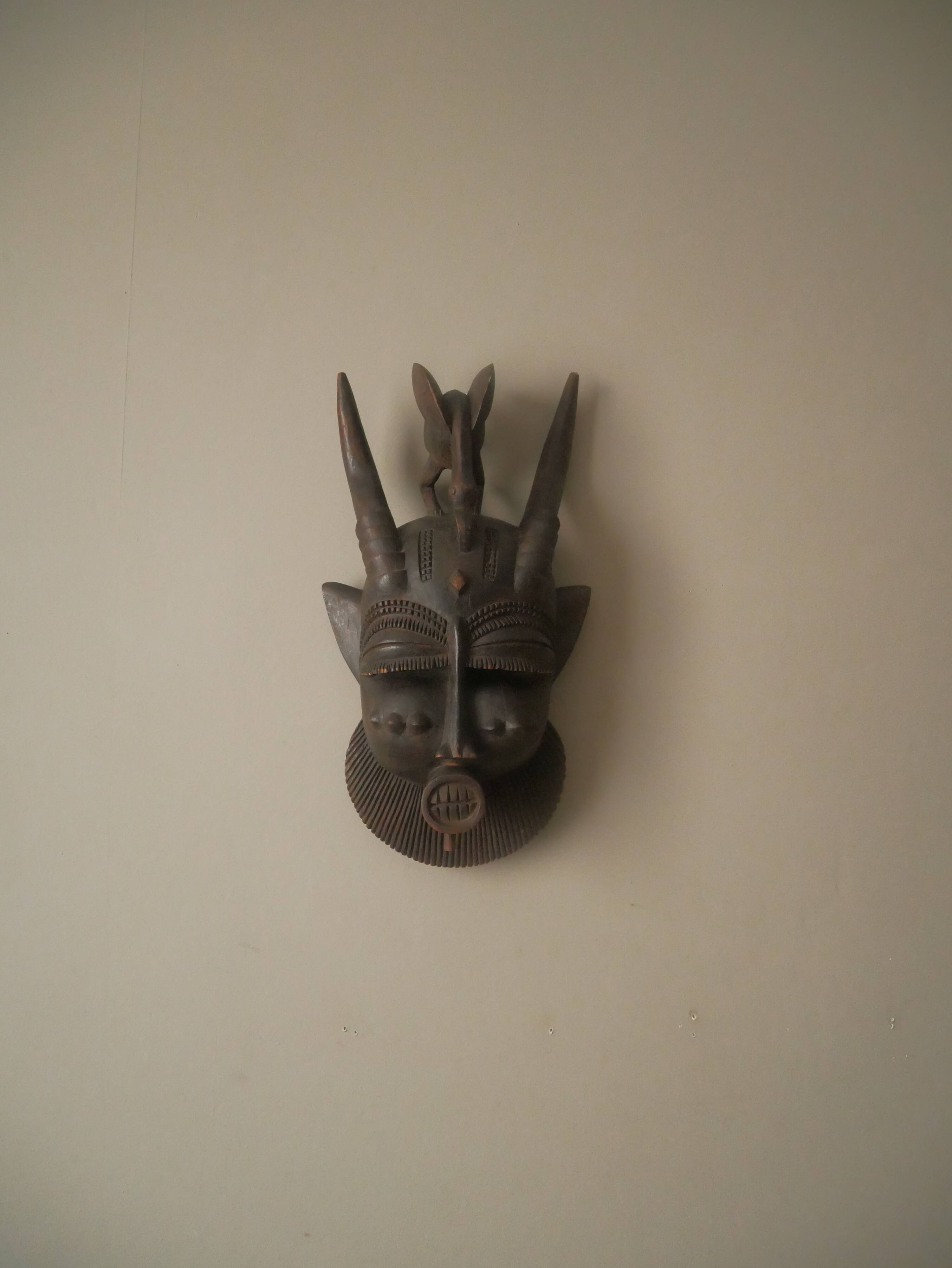 Tribal decoration mask sculpture ethnic African art