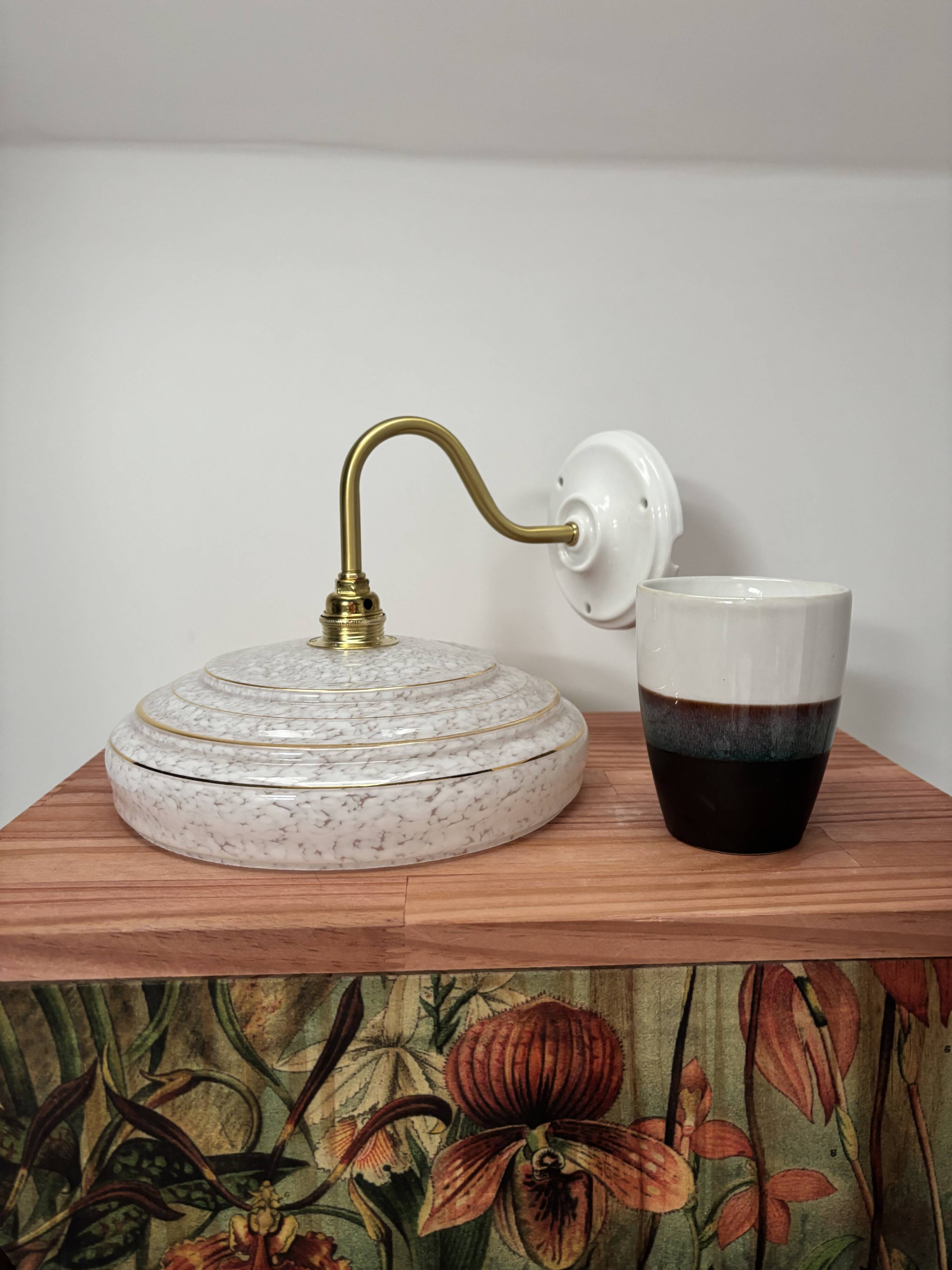 Vintage swan neck wall light