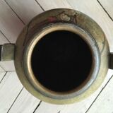 Vase en terre cuite décor d’églantines