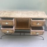 Wooden desk shelf