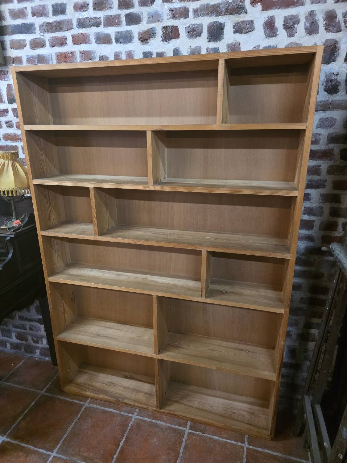Vintage 70s fir bookcase