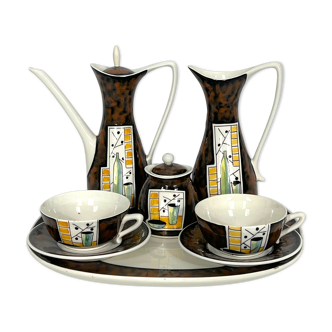 Mid-century ceramic teapot set by Alfa Ceramiche, Italy 1950s