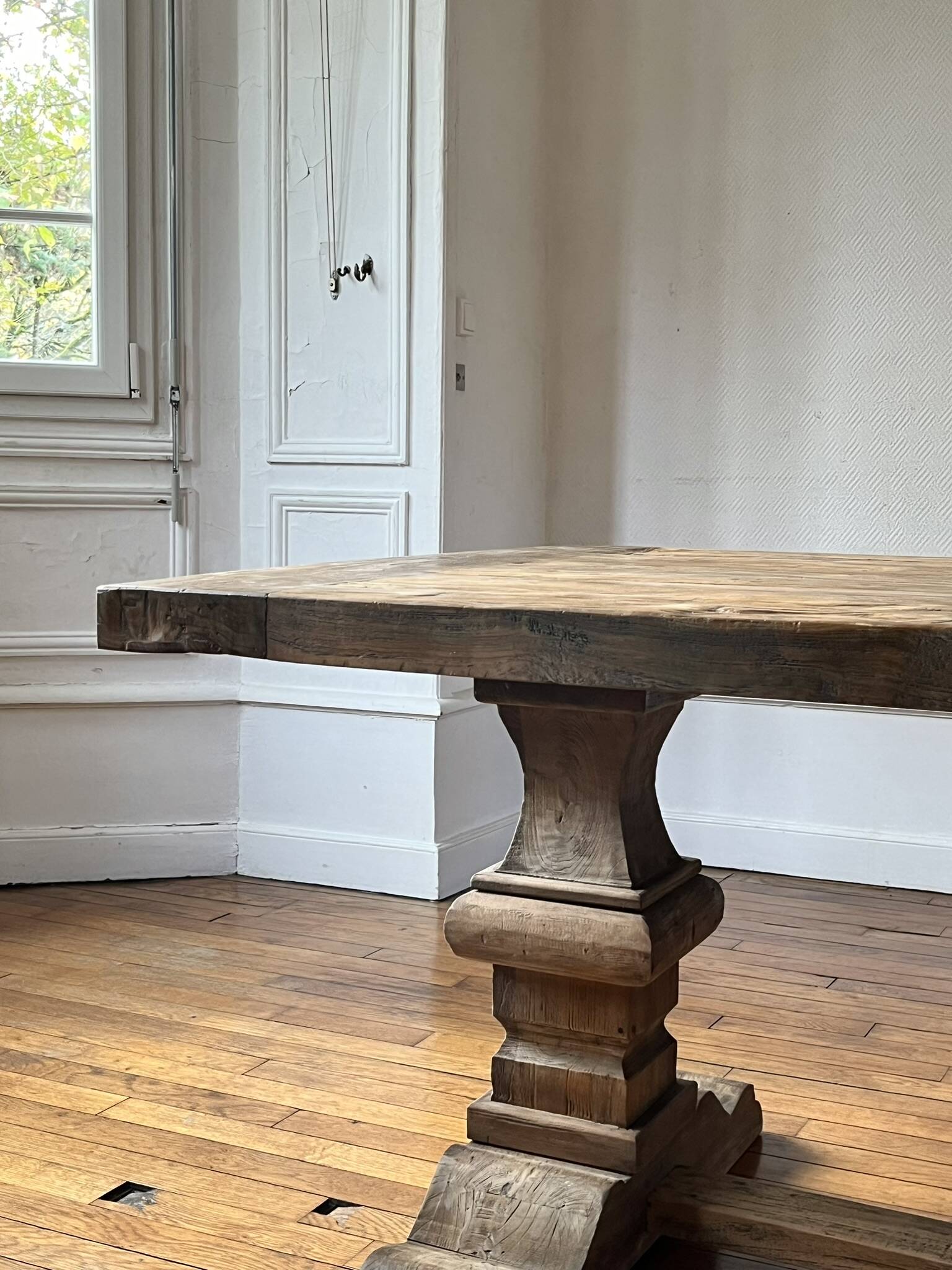 Monastery table SPIRITO in solid oak - length 200 cm