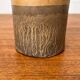 Vintage German brutalist studio pottery vase, 1979