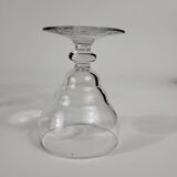 Set of 6 glasses aperitif blown glass