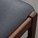 Rare mid-century modern teak dining chairs, set of 4, 1960s