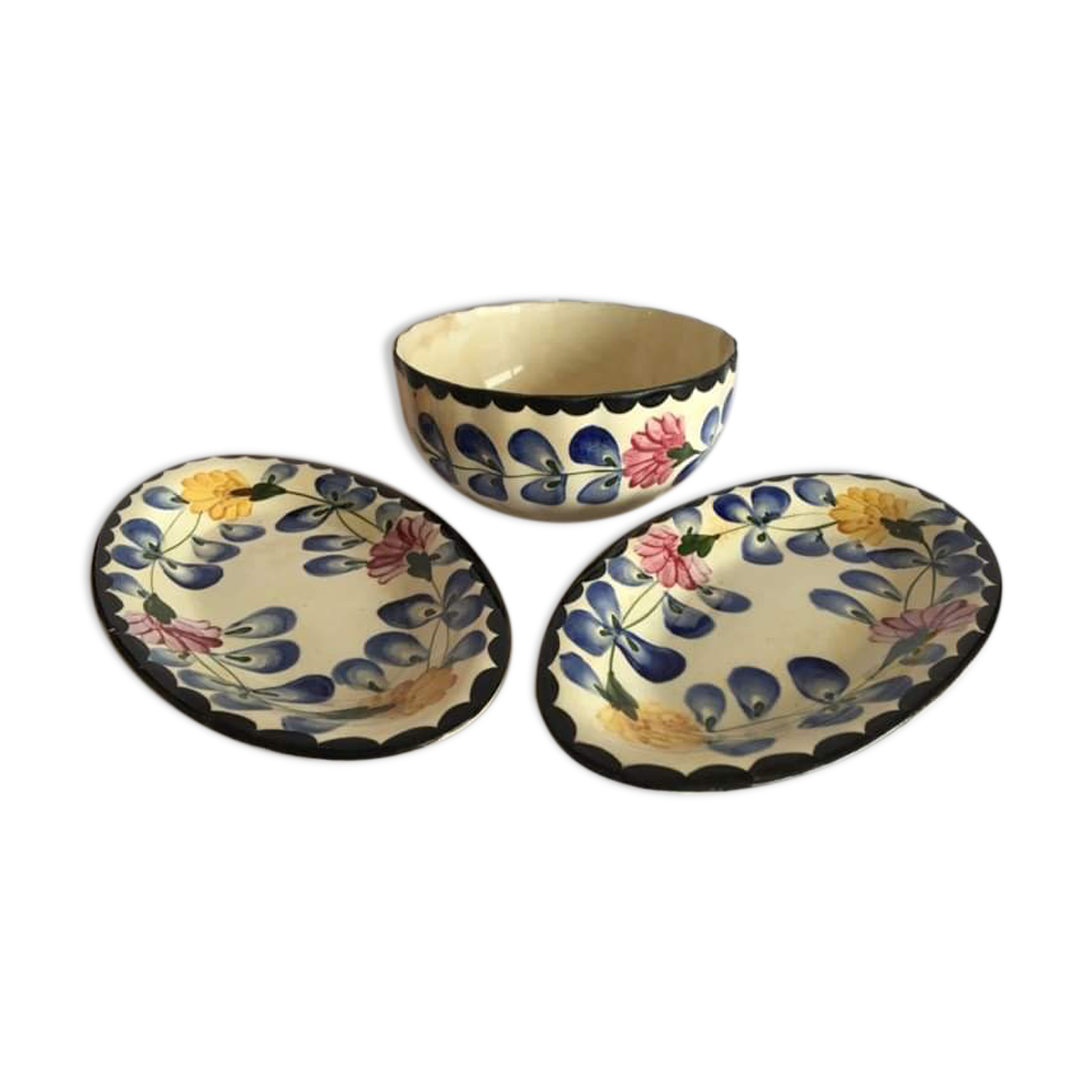 Salad bowl and dishes