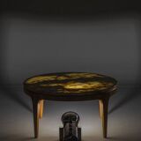 Mid-century coffee table in onyx from Ilse Mobel, 1960s