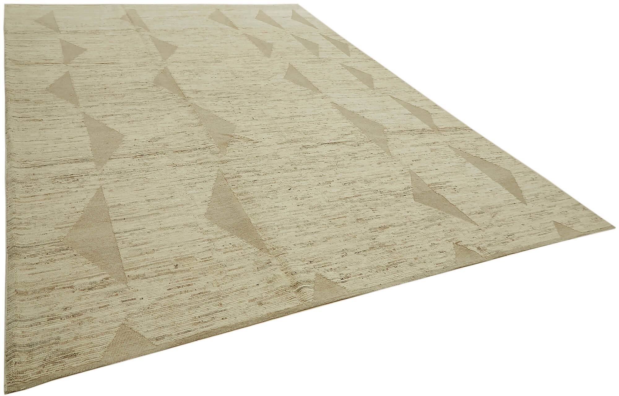 Handmade Tribal Decorative 311 cm x 417 cm Beige Wool Carpet