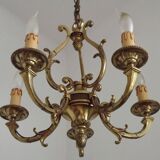 Lustre 5 lumière 3 côtés cage 4499