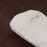 Brutalist free-form alabaster emptier